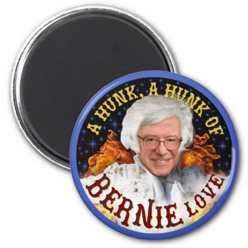 Funny Hunk of Bernie Love  Sanders President 2020 Magnet