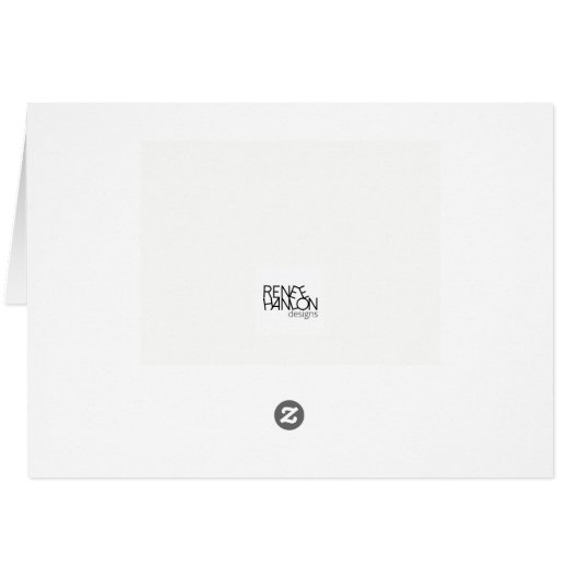 Funny Hunter Cat Card (Back Horizontal)