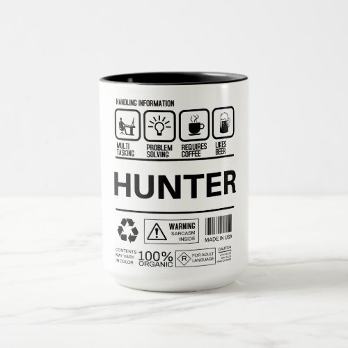 Funny Hunter Handling Information Mug