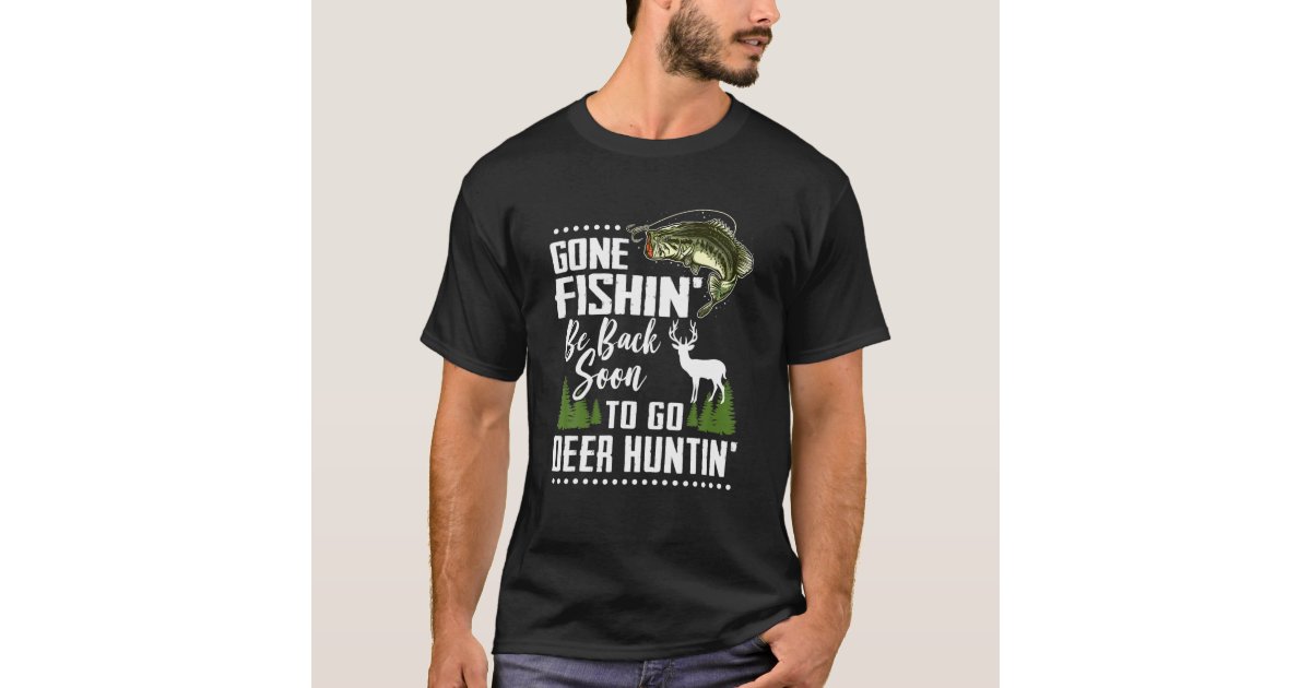 Hunting & Fishing Lovers Hunter Fisherman Men Women Gift T-Shirt