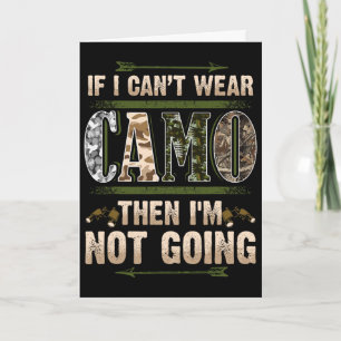 Funny Hunting Camo Hunters Buck Deer Country Redne Card
