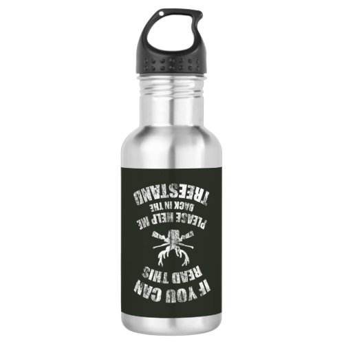 Funny Hunting Deer Hunter Humorous Saying  Gift Stainless Steel Water Bottle