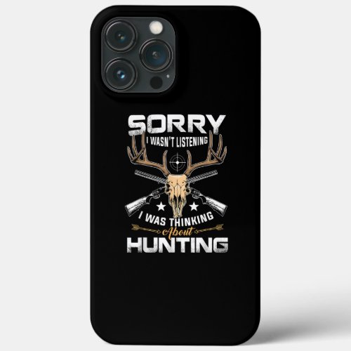 Funny Hunting Gift for Bow and Rifle Deer Hunters iPhone 13 Pro Max Case