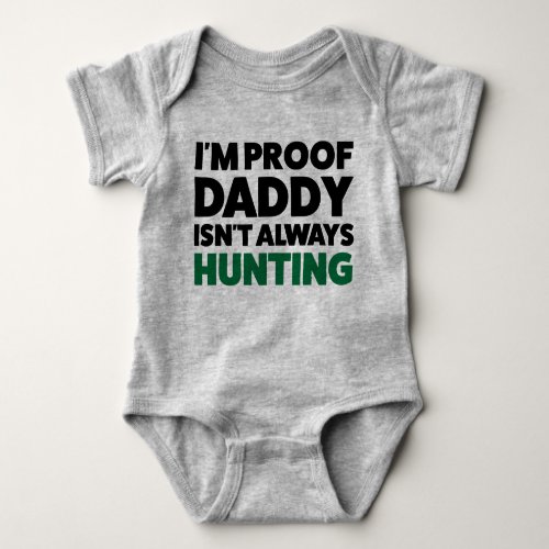 Funny Hunting Jersey Bodysuit for Baby