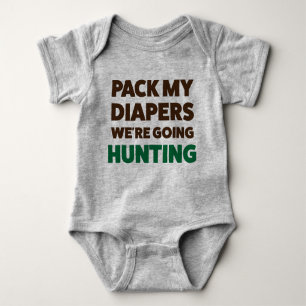 Funny Hunting Jersey Bodysuit for Baby