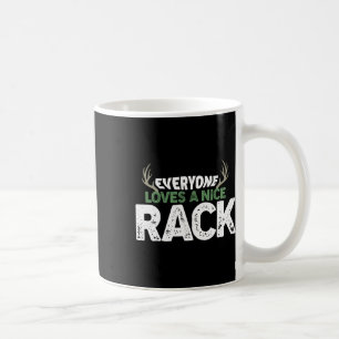 Funny Hunting Nice Rack Antlers Deer Hunter Humor  Coffee Mug