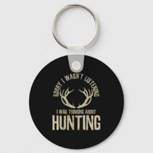 Funny Hunting Quote Saying Deer Venison Elk Hunter Keychain