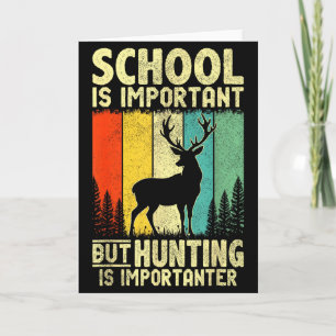 Funny Hunting Tee For Boys Men Deer Hunting Hunter Card