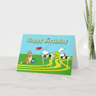 Funny hurdle Birthday Card