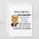 Funny Husband Birthday Best Gift Card<br><div class="desc">Apparel gifts for men,  women,  boys,  kids,  couples and groups. Perfect for Birthdays,  Anniversaries,  School,  Graduations,  Holidays,  Christmas.</div>