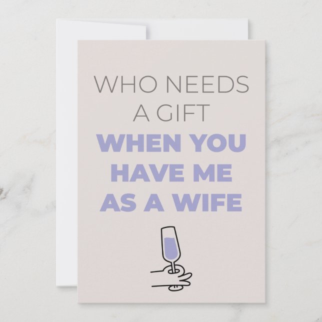 Funny husband birthday card (Front)