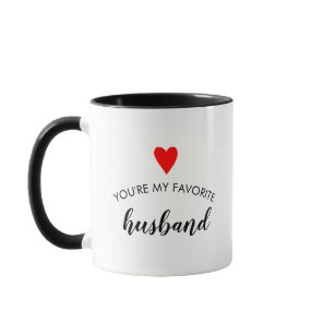 Funny Husband Gift Anniversary Favorite Husband Mug