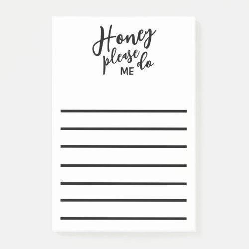 Funny Husband Honey Do List  Post_it Notes