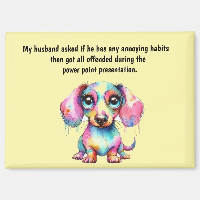 Funny Husband Humor Magnet (Front)