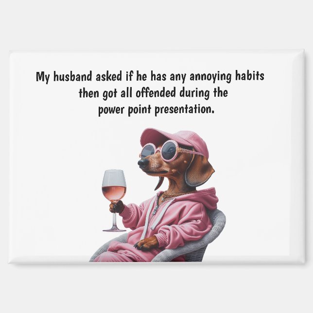 Funny Husband Humor Magnet (Front)