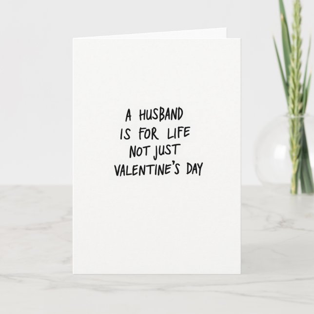 Funny Husband Love All Year Card (Front)