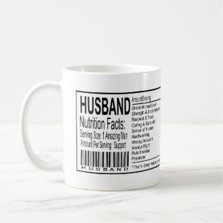Funny Husband Nutrition Facts Coffee Mug