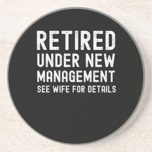 Funny husband retirement gift retired 2022 for men coaster