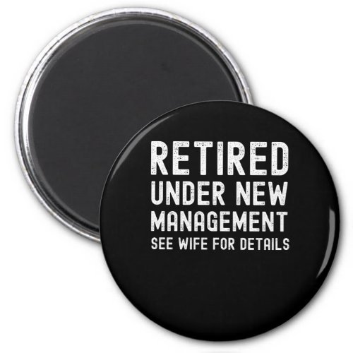 Funny husband retirement gift retired 2022 for men magnet