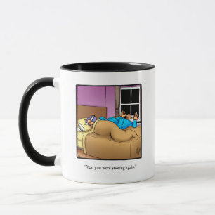 Funny "Husband Snoring" Humor Mug Gift