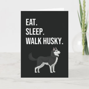 Funny Husky Cards Puppy Dog Blue Eyes Pet Owner
