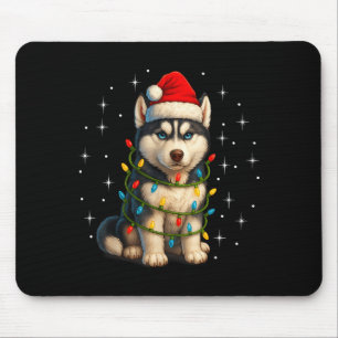 Funny Husky Dog Christmas Pj Pajama Men Women Pjs  Mouse Pad