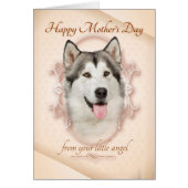 Funny Husky Mother's Day Card (Front)