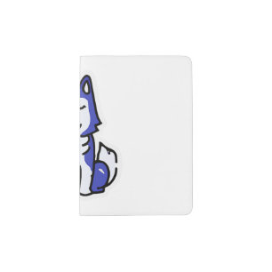 Funny Husky Yoga Dog Owner Passport Holder
