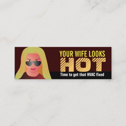 Customizable Funny HVAC Business Cards