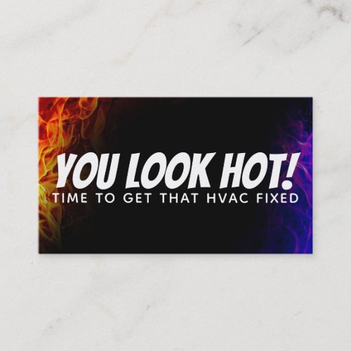 Funny HVAC slogans business Cards