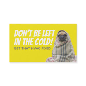 Funny HVAC slogans business Cards
