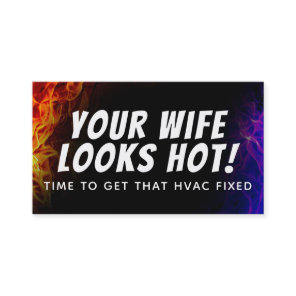 Funny HVAC slogans business Cards