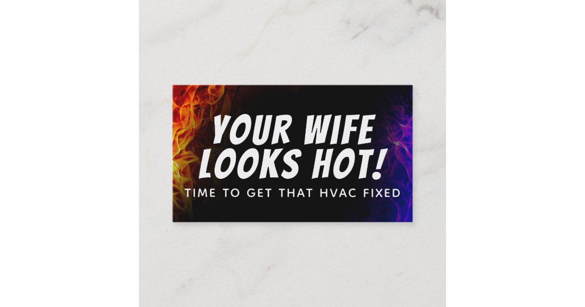 Funny HVAC slogans business Cards Zazzle