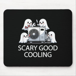 Funny Hvac Technician Ghost Halloween Costume Soky Mouse Pad
