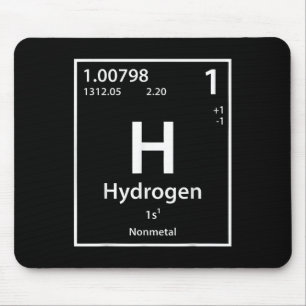 Funny Hydrogen Chemical Element Periodic Table  Mouse Pad