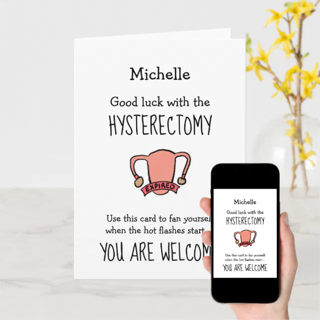 Funny Hysterectomy Card | Zazzle