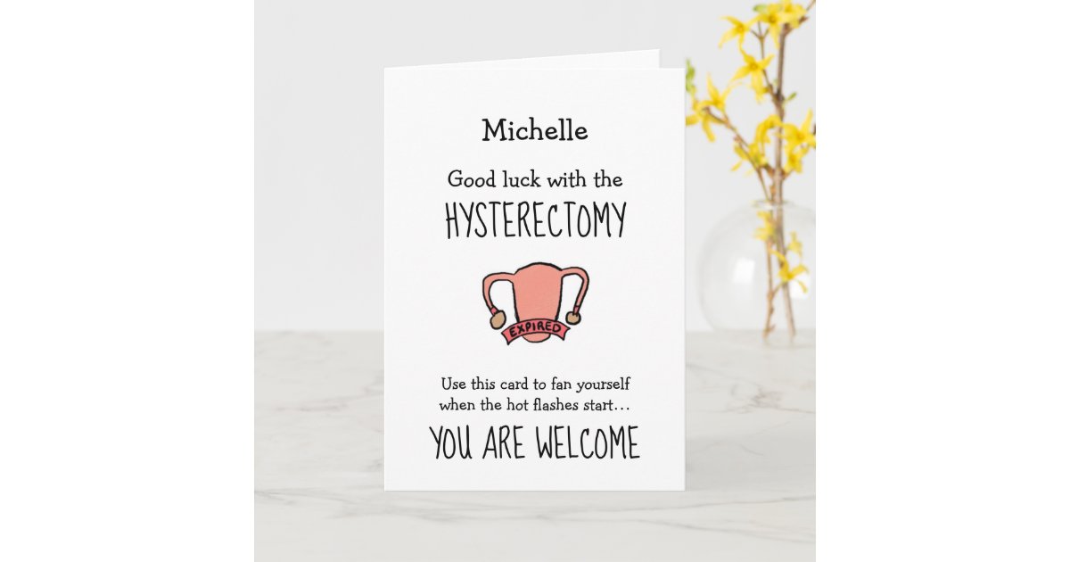 Funny Hysterectomy Card | Zazzle