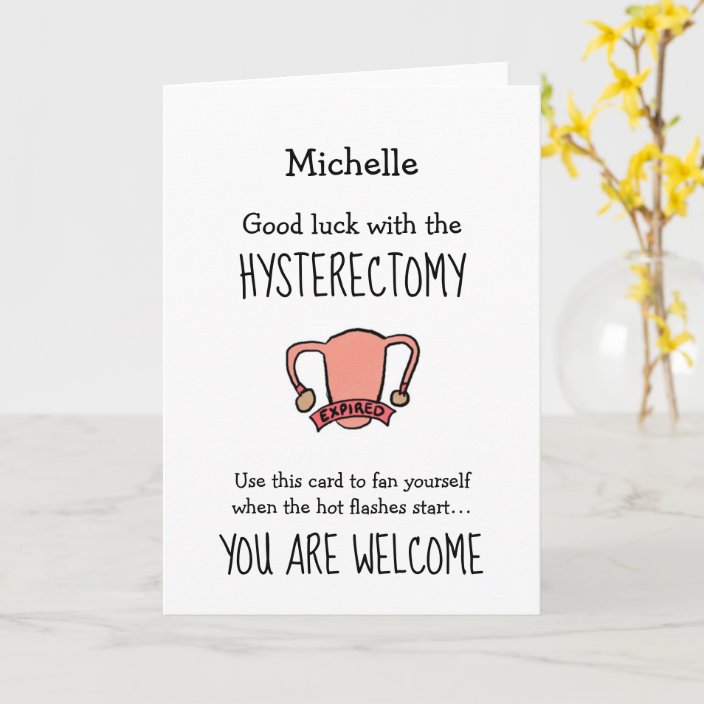 Funny Hysterectomy Card | Zazzle.com