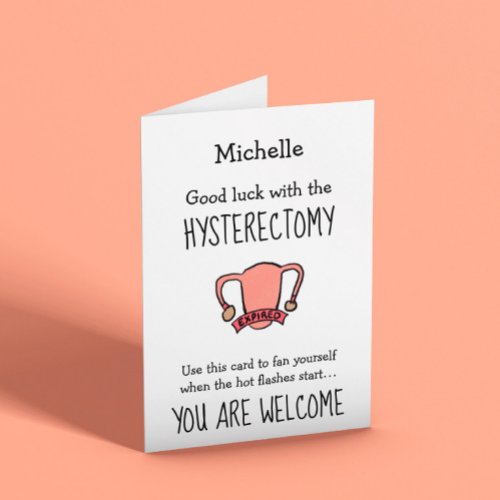 Funny Hysterectomy  Card