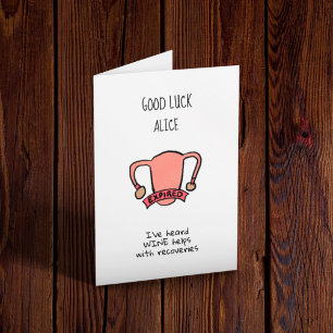 Funny Hysterectomy Customisable Card
