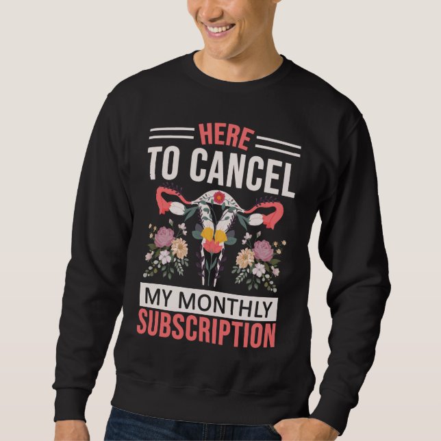 Funny Hysterectomy Flowers Uterus Removal Sweatshirt (Front)