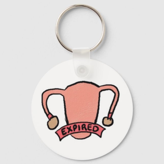 Funny Hysterectomy Removal Keychain (Front)