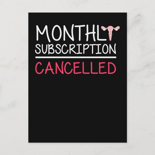 Funny Hysterectomy Support Uterus Removal Postcard (Front)