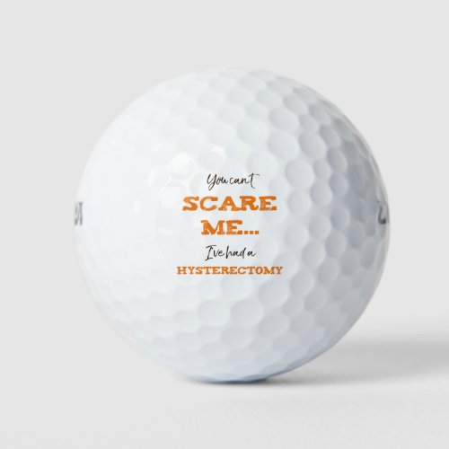 Funny Hysterectomy Surgery Recovery Golf Balls