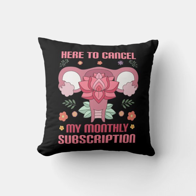 Funny Hysterectomy Surgery Recovery uterus removal Throw Pillow (Front)