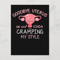 Funny Hysterectomy Uterus Removal Postcard