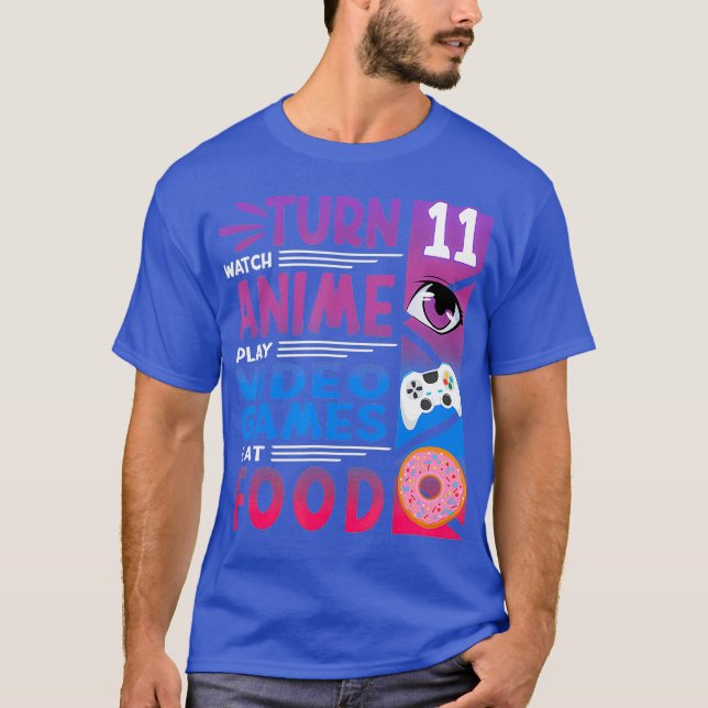 Funny I 11th Birthday I Anime Manga I Gaming I T-Shirt (Front)
