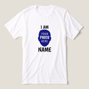 Funny I Am Custom Photo Face and Name Personalized Tri-Blend Shirt