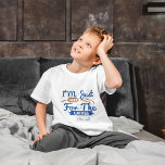 Funny I am Just Here For The Latkes Happy Hanukkah T-Shirt<br><div class="desc">Get ready for some serious latke love with our hilarious "I am Just Here For The Latkes" kids' t-shirt! This tee is the perfect attire for your little one's Hanukkah festivities. With the witty quote in blue and brown Hanukkah colors, it's a playful twist on the holiday spirit. Whether they're...</div>