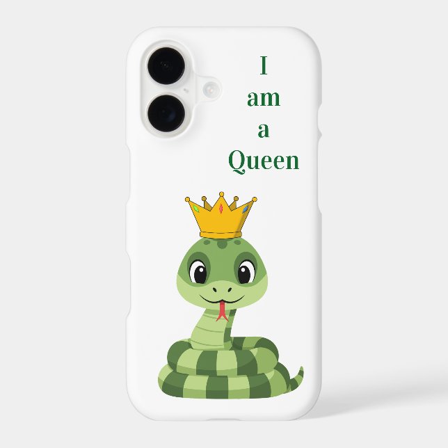  Funny I Am Queen – Elegant iPhone Case (Back)